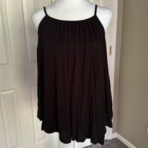 Ginger G Spaghetti Strap Cold Shoulder Top